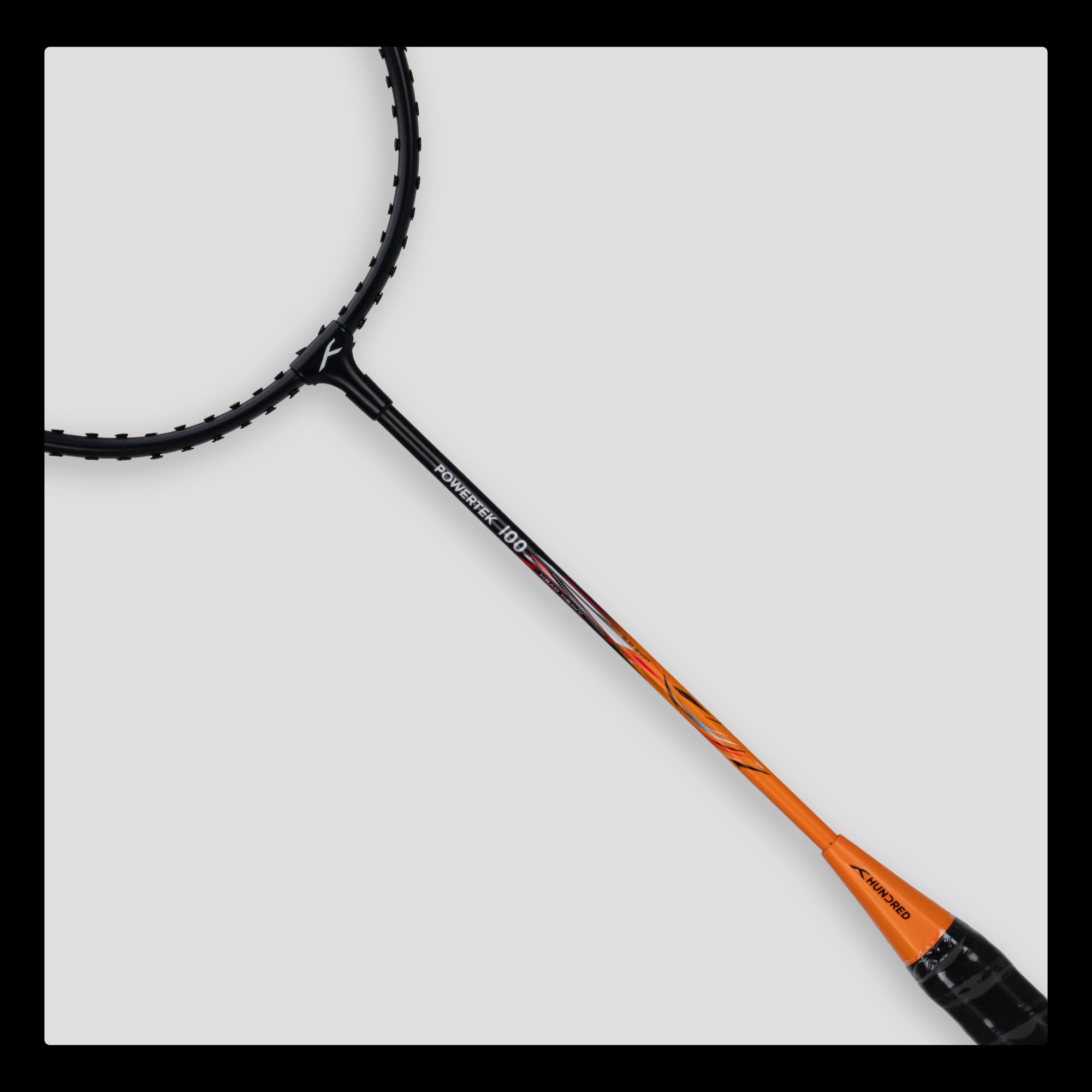 hundred-aluminium-powertek-100-set-of-2-badminton-racket