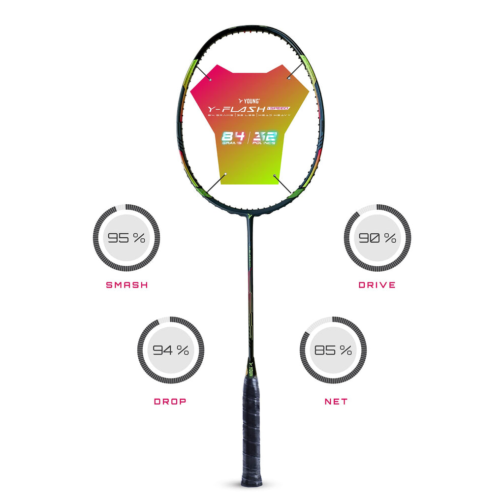 YOUNG Y-Flash Ispeed (100% Ultra Tech Japanese Graphite, 32Lbs) Aero-Dynamic