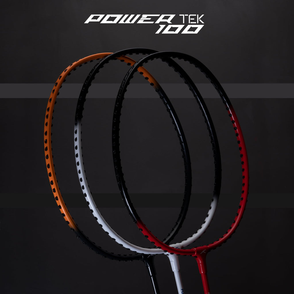 hundred-aluminium-powertek-100-set-of-2-badminton-racket