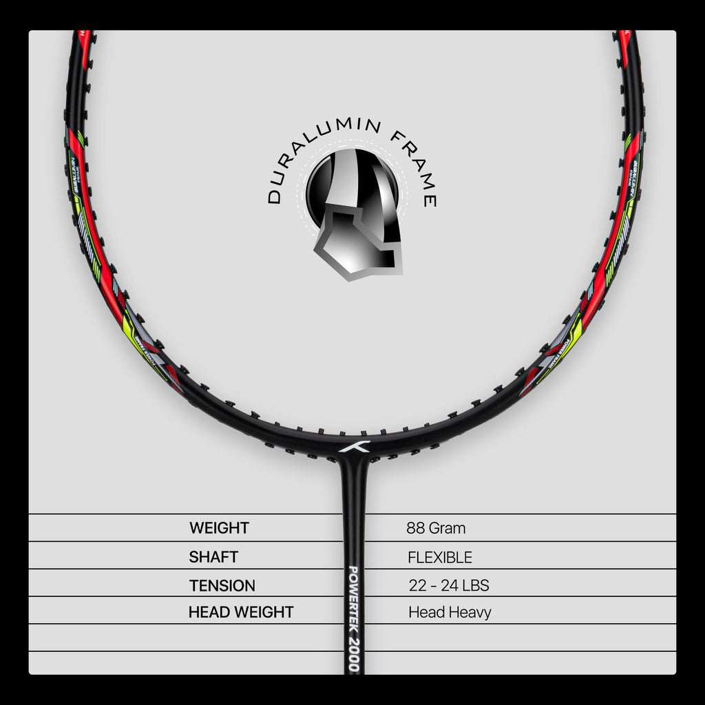 Hundred Powertek Badminton Racket