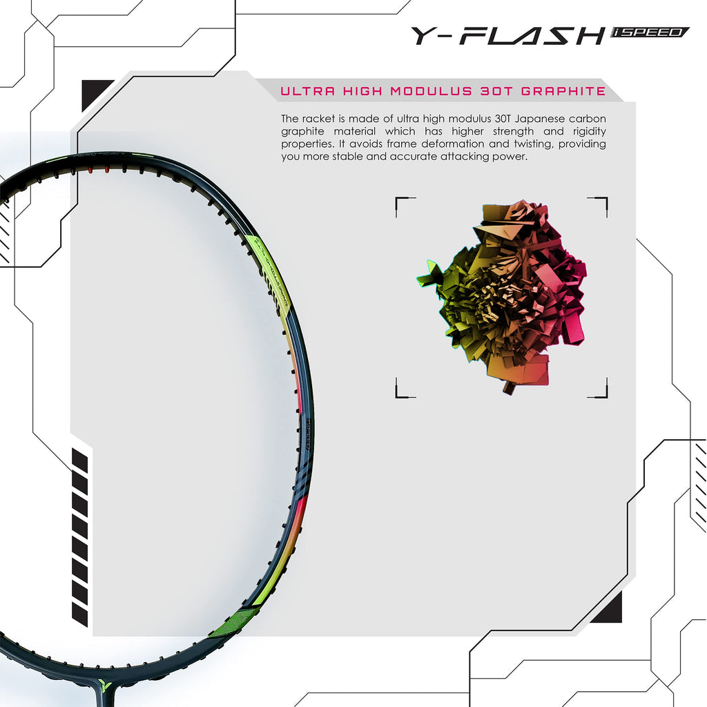 YOUNG Y-Flash Ispeed (100% Ultra Tech Japanese Graphite, 32Lbs) Aero-Dynamic