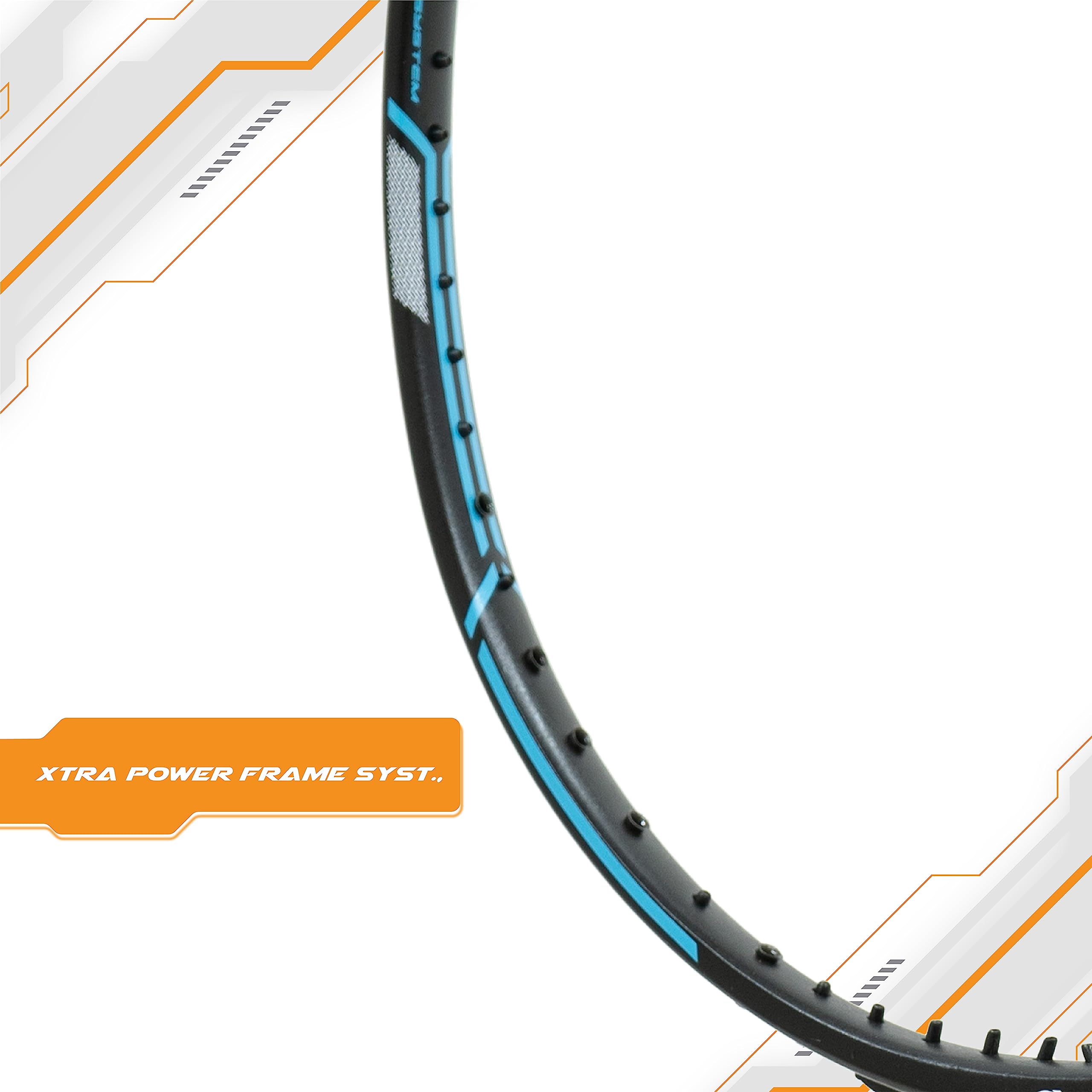 Apacs Finapi 232 Xtra Power (40LBS, 100% Top Grade UHM Japanese Graphite) Extra Strong Professional Unstrung Badminton Racket with Free Full Cover