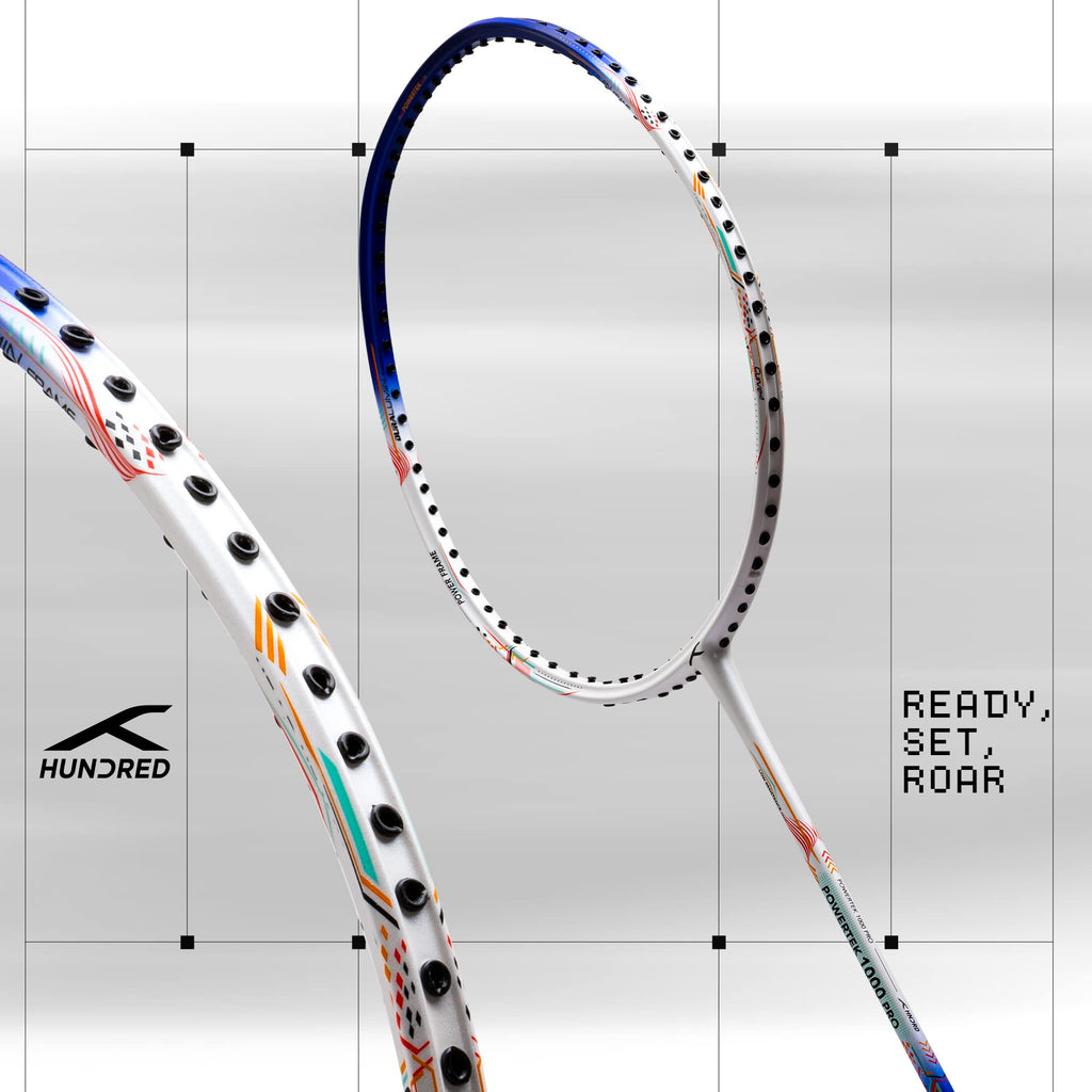 Hundred Powertek 1000 PRO Badminton Racket
