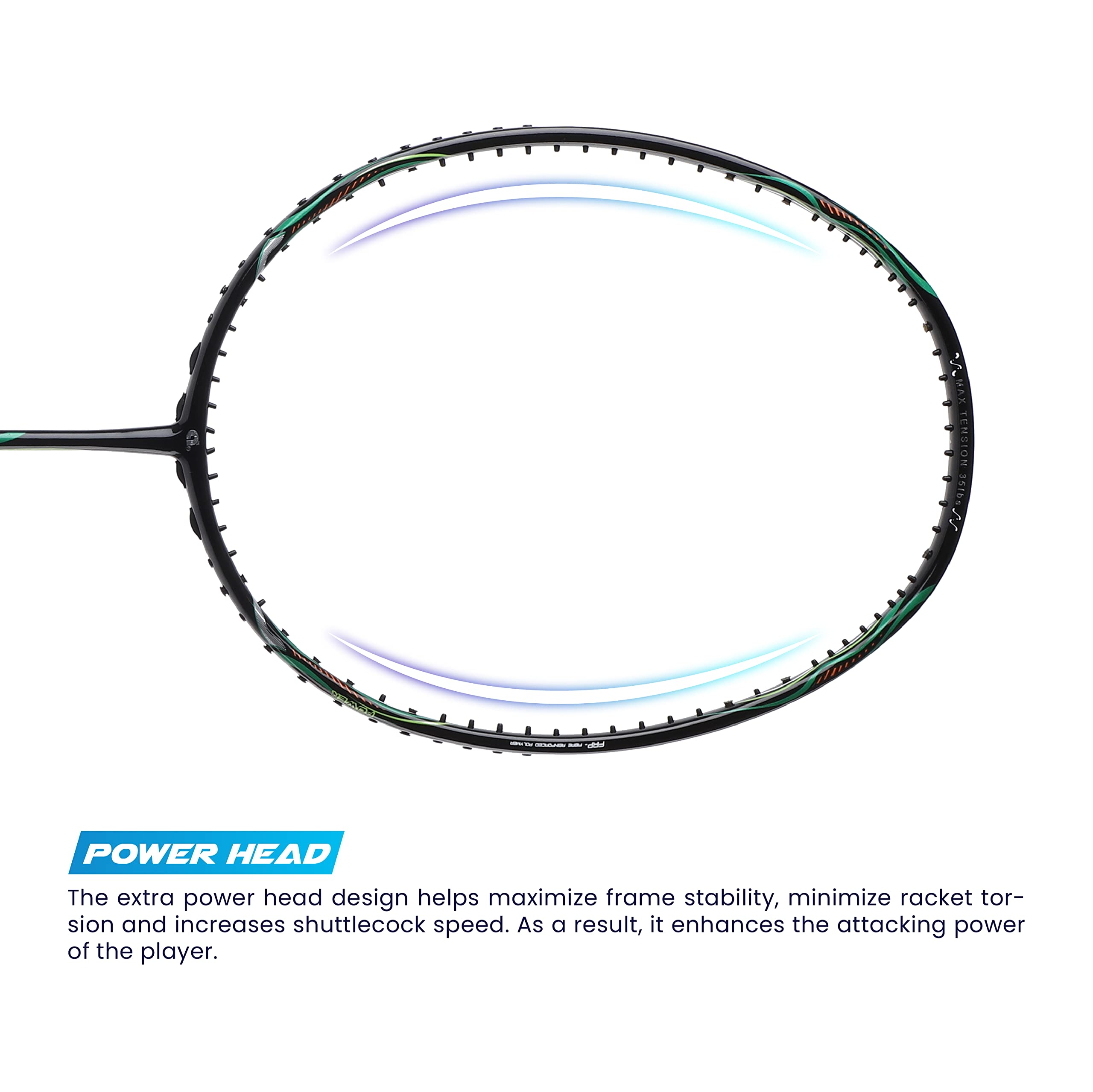 Apacs Asgardia Lite (73 grams Ultra Lightweight) Made in Vietnam | Japanese Graphite Unstrung Badminton Racket with Full Cover | G2-4 1/8 inches