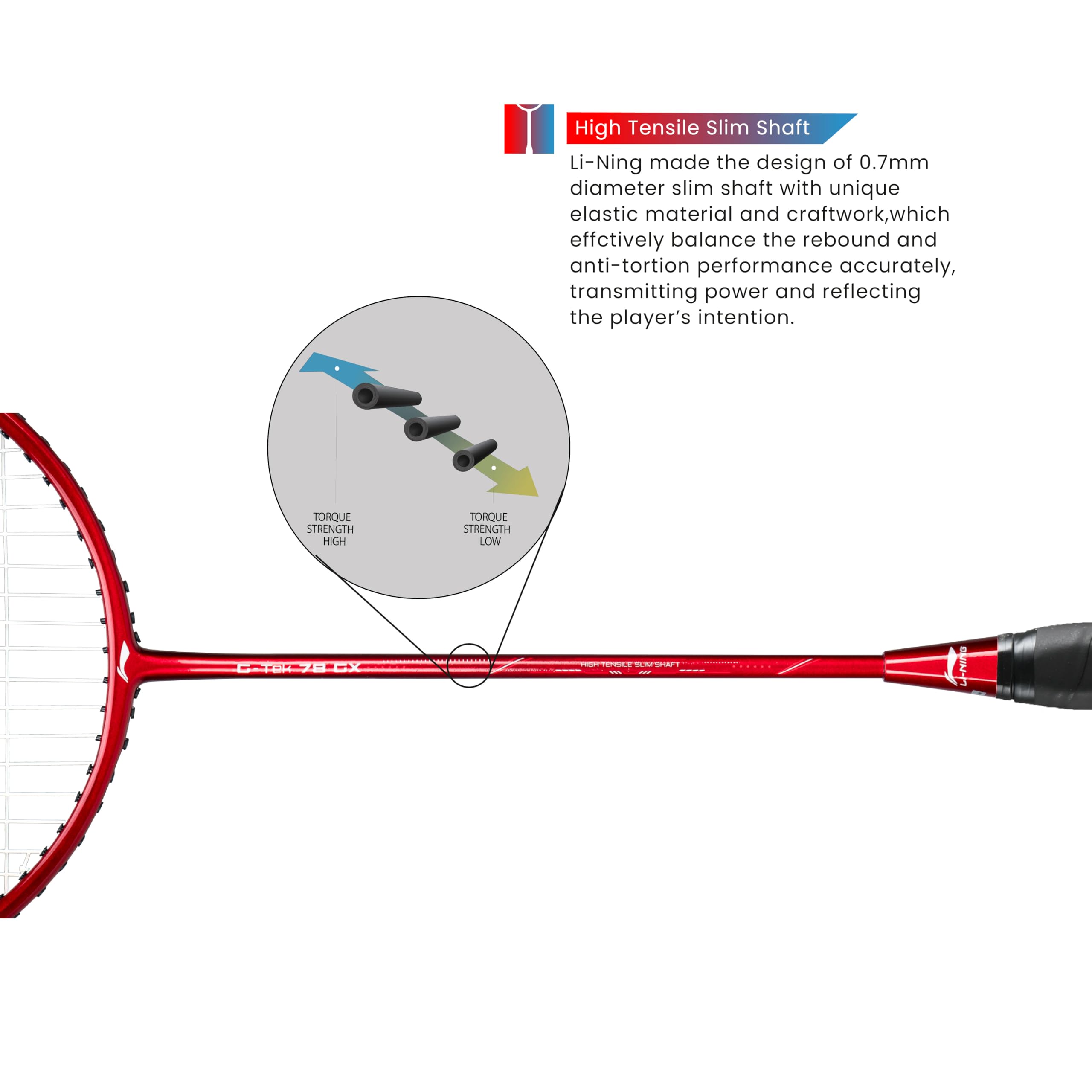 Li-Ning G-TEK 78 GX Badminton Racket