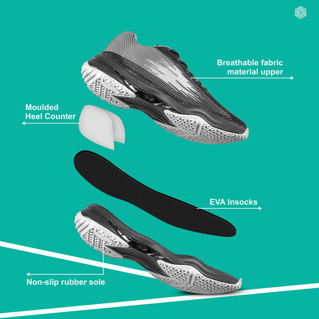 Boldfit Badminton Shoes Shuttle Non Marking Shoes For Badminton Men Light Badminton Shoes For Women & Badminton Shoes Men Breathable Non Marking