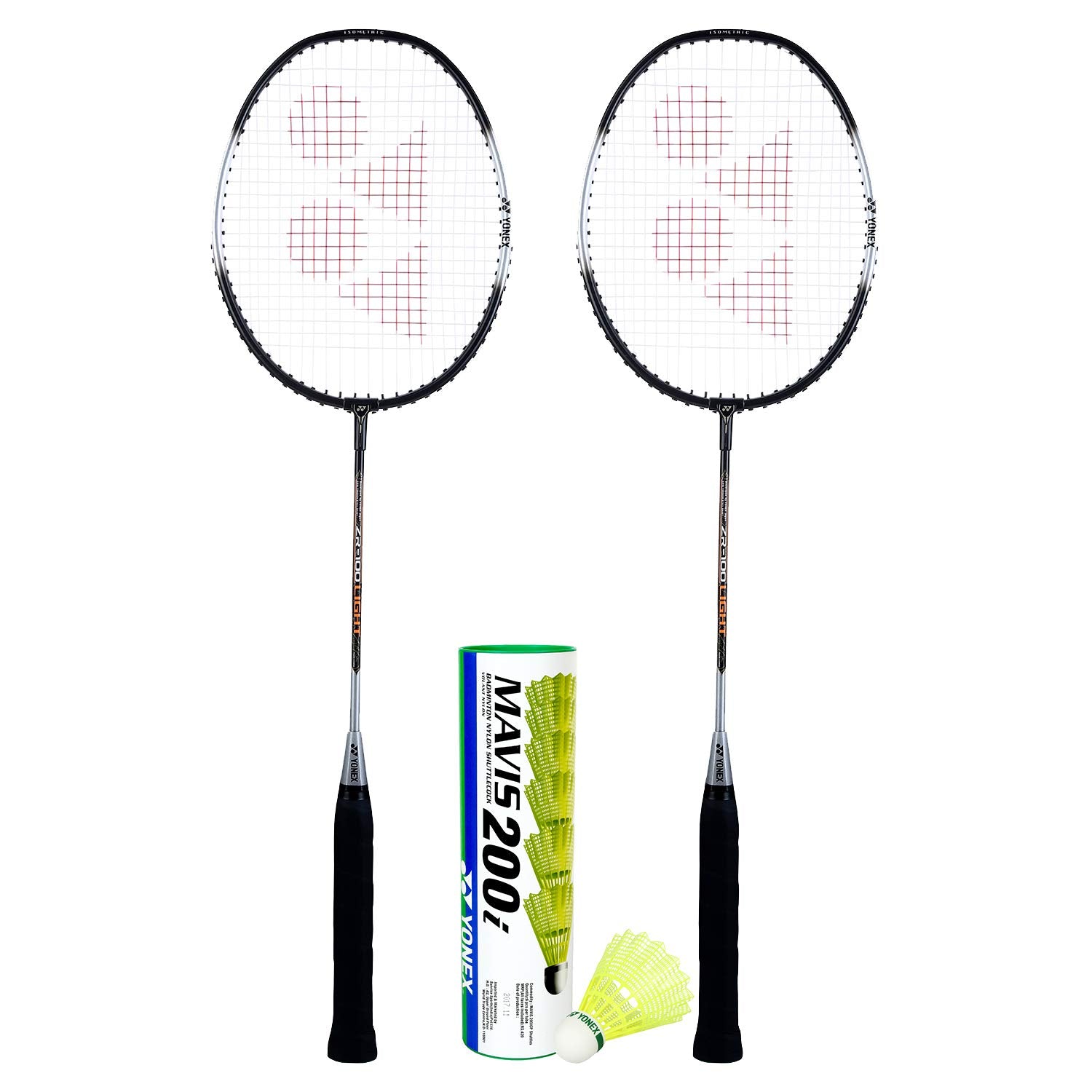Yonex ZR 100L M200I Aluminum Strung Badminton Racquet (Black) with Full Cover