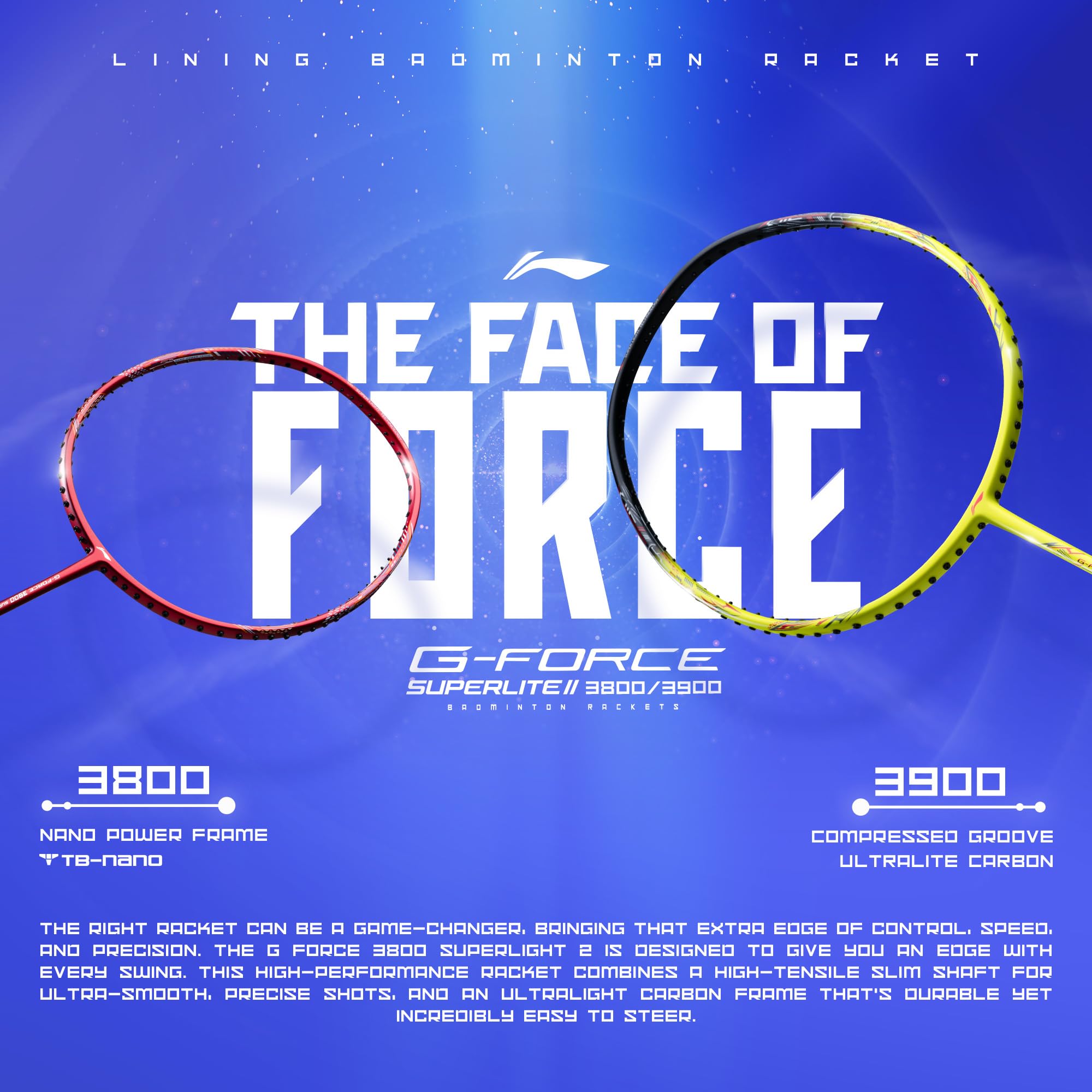 li-ning-g-force-3800-ii-superlite-strung-badminton-racket