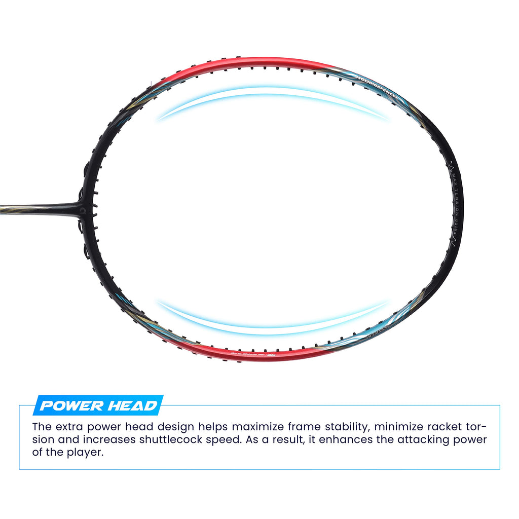Apacs Counter Attack (Ultralight 73g, 35 LBS) Made in Vietnam | Japanese Graphite Unstrung Badminton Racket with Full Cover | G2-4 1/8 inches