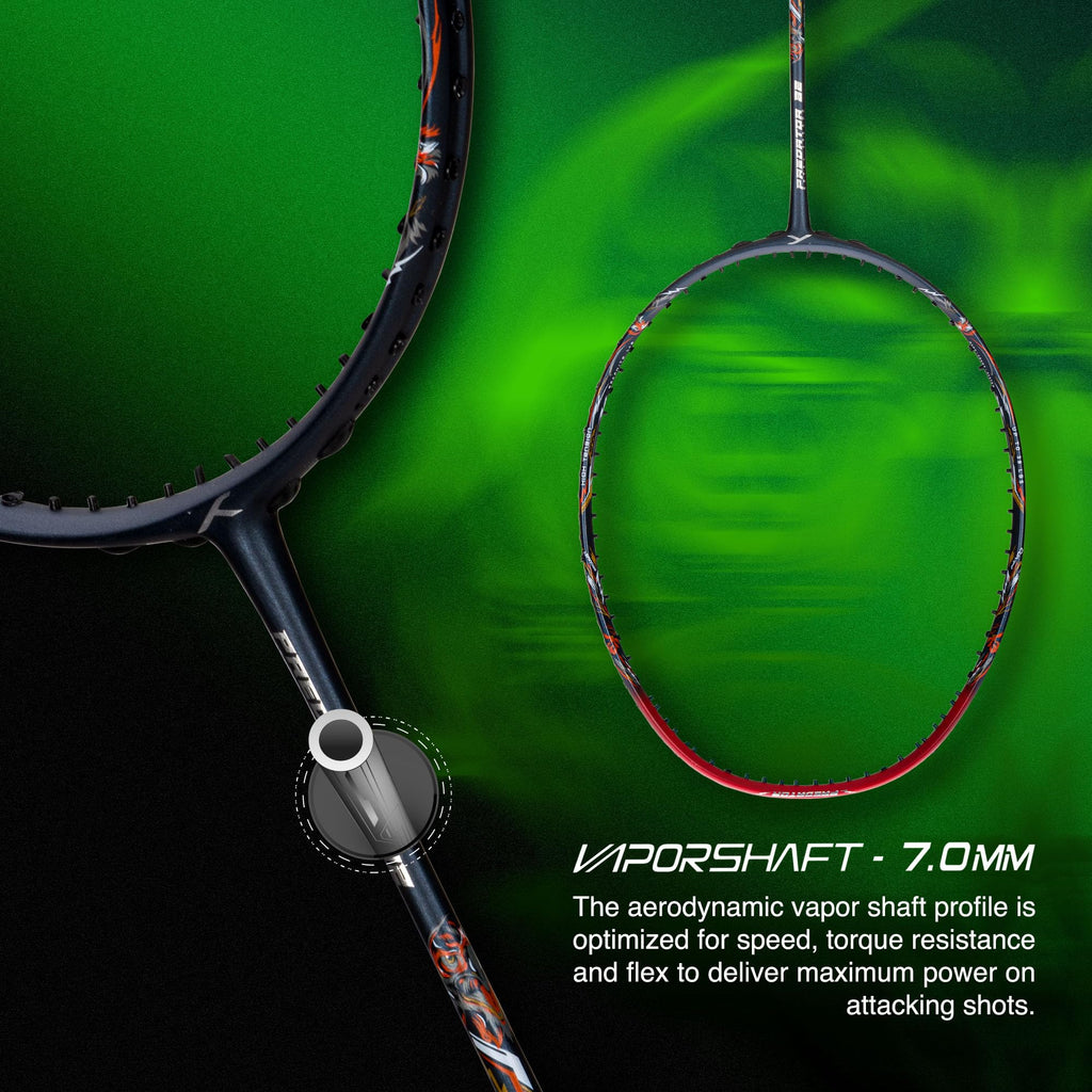 hundred-predator-82-extra-strong-japan-made-graphite-strung-badminton-racket
